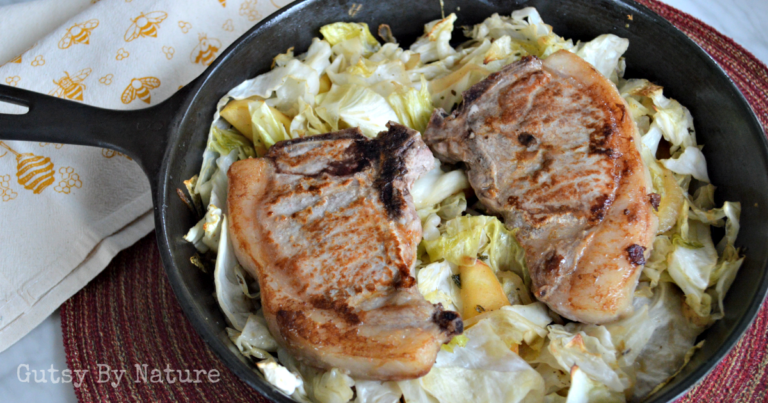 Pork Chops with Cabbage and Apples | Ready Set AIP